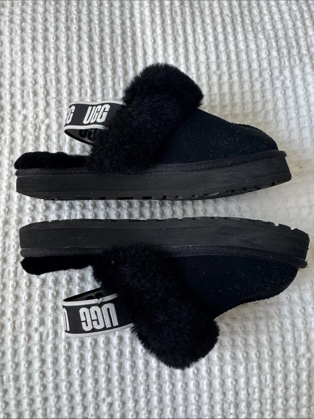 Kids' UGG Funkette Genuine Shearling Slipper
